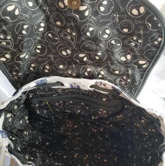 LOUNGEFLY Nightmare Before Christmas Halloween Town Backpack - Picture 12 of 15